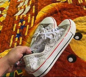 Preloved | Thrifted Shoe |Weaved Cotton Threads