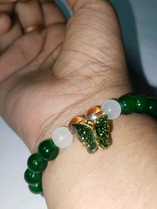 Butterfly Glass Beaded Bracelet