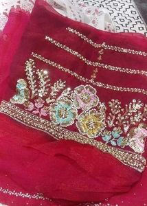 Gorgeous Red Embroidered with handwork Blouse