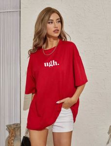 Red &#34;ugh.&#34; Graphic Tee