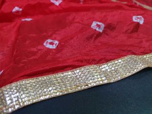 Red Bandhani Dupatta