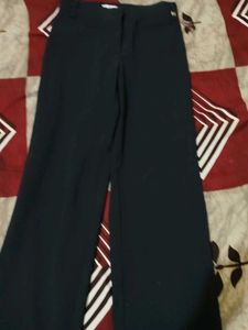 Women Wide Leg Navy Blue Pants