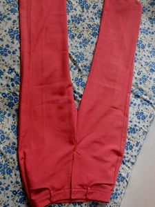 Combo Of Coral Straight Leg Trousers