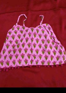 Cute comfy pink cotton pajama set