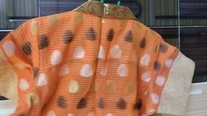 Orange Printed Kurti