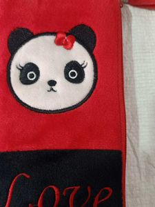 Panda 'Love' Plush Pouch