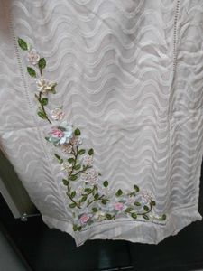 Peach Embroidery Beautiful Set Worth The Price