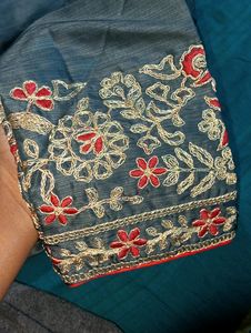 Cotton Like Embroidered Kurti With Bueatiful Embroided Duppata