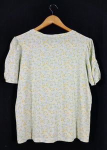 Elegant Light Green Printed Top