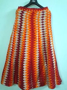 Festive Wear Long skirt ❤️🧡💛