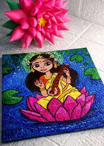 Saraswati texture Art