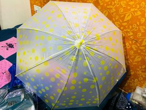 Yellow Polka Dot Umbrella New With Tag
