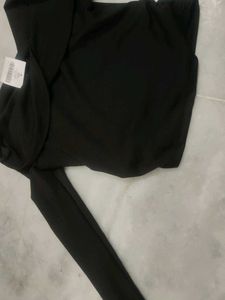Black Off Shoulder Top