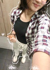 Checked Flannel Oversize Shirt