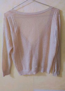 Crosia Top In Beige Color