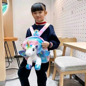 Adorable Unicorn Plush Backpack