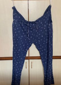 Sweet Dreams Navy Printed Shirt Pyjama Set