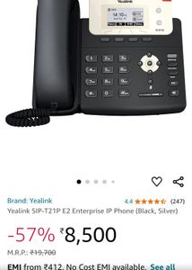 Yealink SIP-T21P E2 Enterprise IP Phone Black
