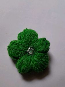 Yarn Heart and Flower Embellishments