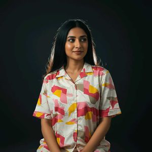 Floral Print Night Suit