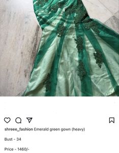 Green Embellished Gown