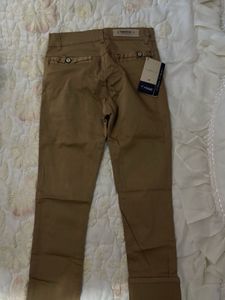 Unisex Khaki Casual Trousers