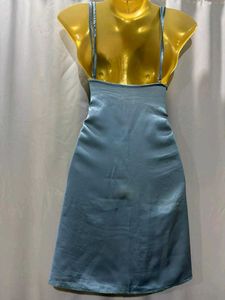 Silky Blue Lace Lingerie Dress