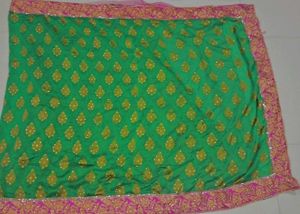 Gorgeous Pink and green saree