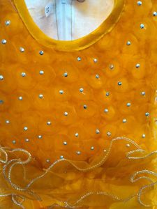 kids dress Cute Orange Party wear