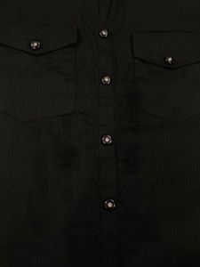 Black Shirt-Style Top
