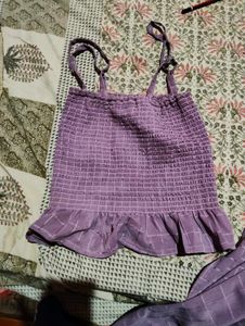 Purple Ruffle Top