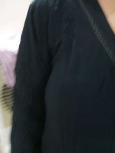 Short Black Kurta
