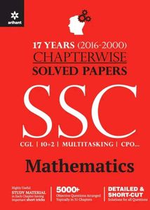 SSC Mathematics Solved Papers (2016-2000)