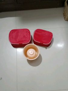 Red Pouches (Set of 2)