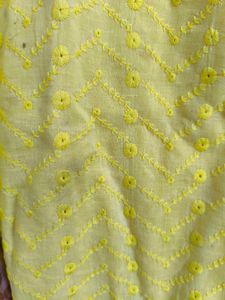 Yellow Embroidered Top