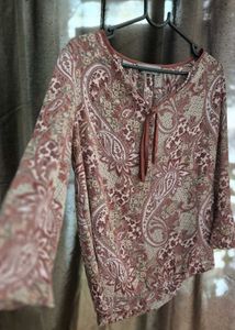 Paisley Print Blouse