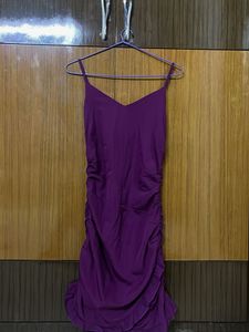 Purple Bodycon Mini Dress