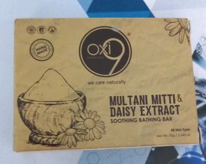 Oxi9 Multani Mitti & Daisy Extract Soothing Bar(3)