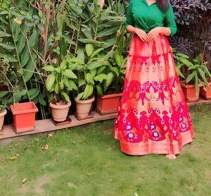 Silk Lehenga With Unstitched Blouse
