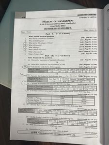 Business Statistics - BBA