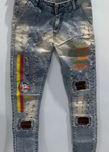 Boys’ Distressed Light Blue Jeans - Size 32