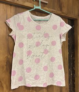 Polka Dot Print T-Shirt