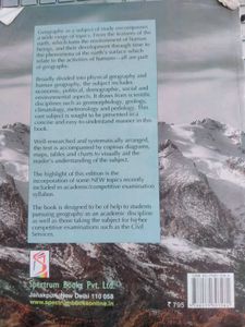Spectrum Geography Textbook, CUETpG Political Scie