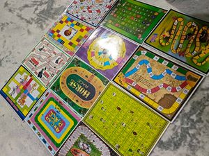 (Set Of 12) Fun Different Board Games For Kids
