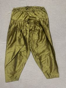 Metallic Olive Green Salwar Pants