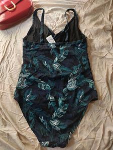 Leaves Printed Party Bodysuit Top