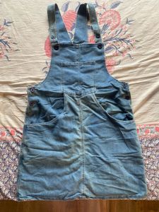 Denim Dungaree Dress