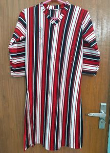 Woollen Red Kurta Set