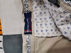 Beige Casual Pants