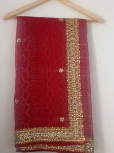 Elegant Red Saree